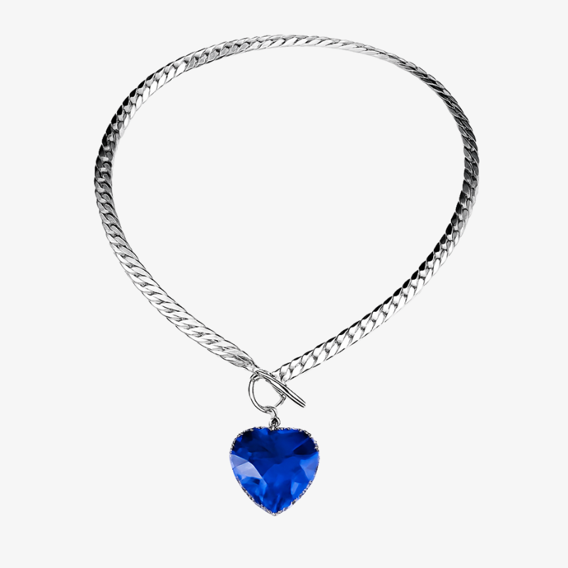 Heart Necklace Kyanite