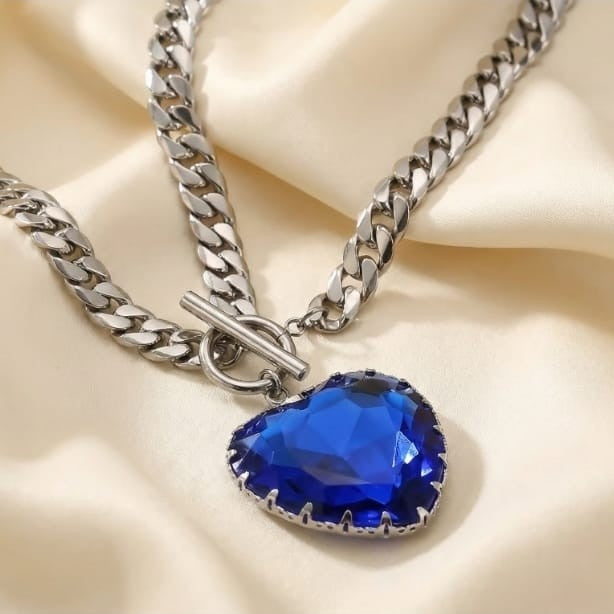 Heart Necklace Kyanite